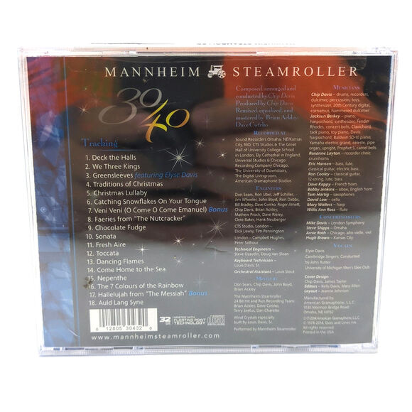 Mannheim Steamroller 30/40 Target Exclusive CD American Gramaphone NEW 2014 - Picture 2 of 2